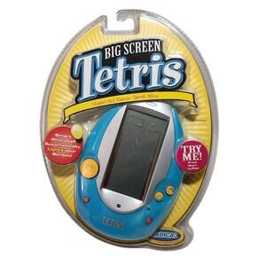 Radica Vintage Big Screen Tetris 3 Games In 1 Handheld Game 2005 Brand New